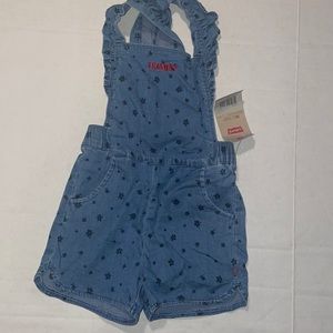 Levi 3-t Jean romper for little girl brand new